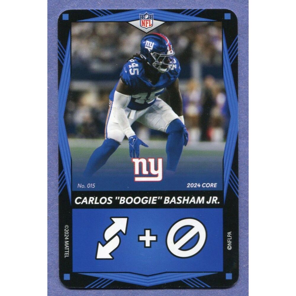 2024 Uno Elite Football Card Blue #15 Carlos Boogie Basham Jr
